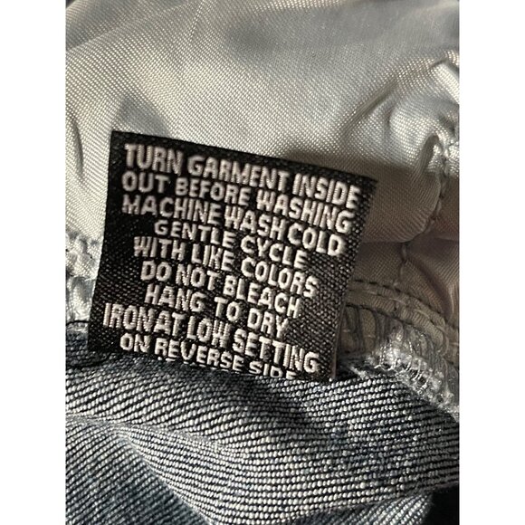 Harper & Ivy Womens Dark Wash Bootcut Jeans Cross Embellished Pockets Size 17JR - Picture 8 of 10